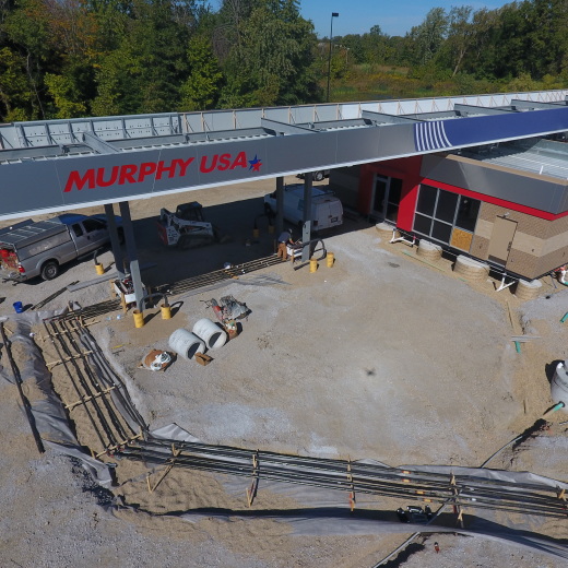 Product Piping ready for backfill