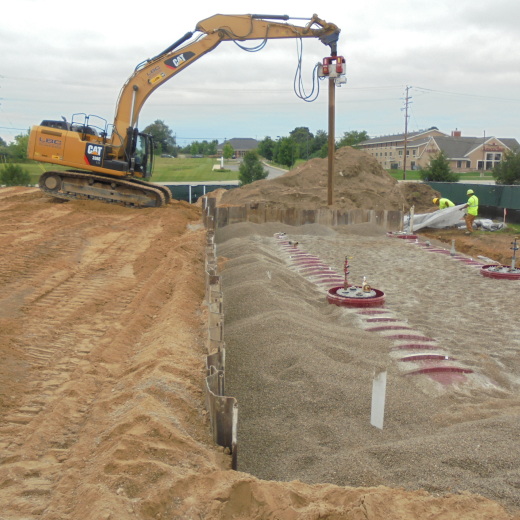 UST Install Complete, Shoring Pulled