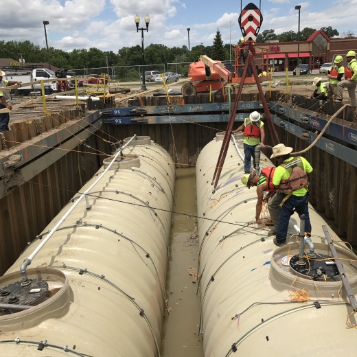UST Installation - High Water Table