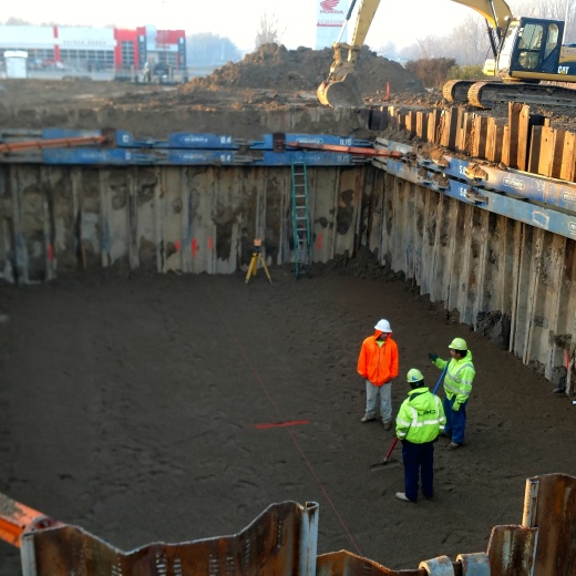 Shored Excavation for UST