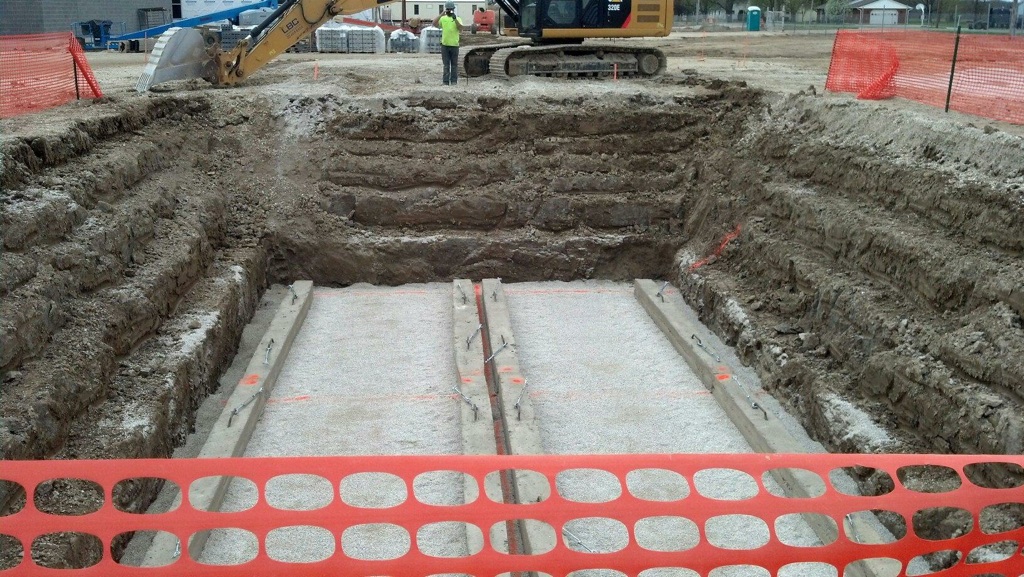 Gas Tank Installation Foundation